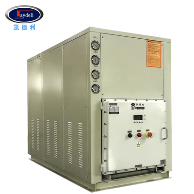 Hotels 25hp Industrial Water Cooled Air Chiller Roll For Food Aluminum Foil Making Machine