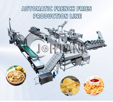 Automatic Snack Production Fried Potato Chips Making Machine French Fries Frying Machine Potato