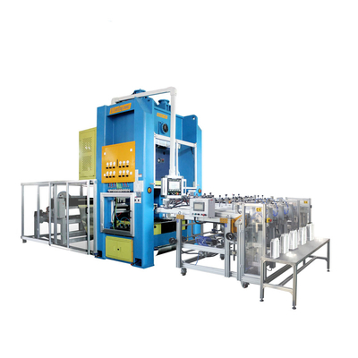 Factory new design of high precision automatic aluminum foil container punching machine disposable aluminum foil tray making machine