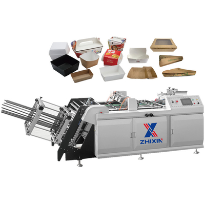ZX-1200 industry hot sale high speed automatic water based adhesive ackaging glue sealing carton food erecting burger box machine